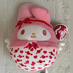 NWT Pink Squishmellow with Heart Pattern